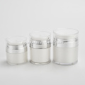 Confezione cosmetica contenitore per la cura della pelle per crema 15 ml 30 ml vaso acrilico airless da 50 ml